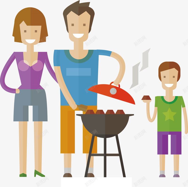 一家人吃火锅png免抠素材_88icon https://88icon.com 三口人 人物 吃火锅 过年