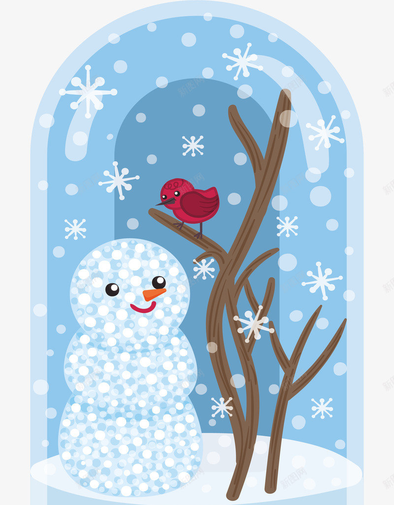 水晶雪人圣诞水晶球png免抠素材_88icon https://88icon.com 圣诞水晶球 圣诞节 水晶球 水晶雪人 矢量png 雪人