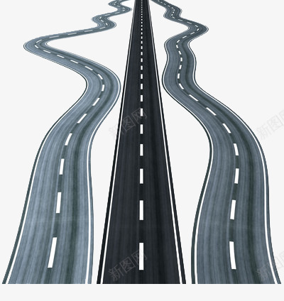 各种形状的公路png免抠素材_88icon https://88icon.com 行驶 道路 高速