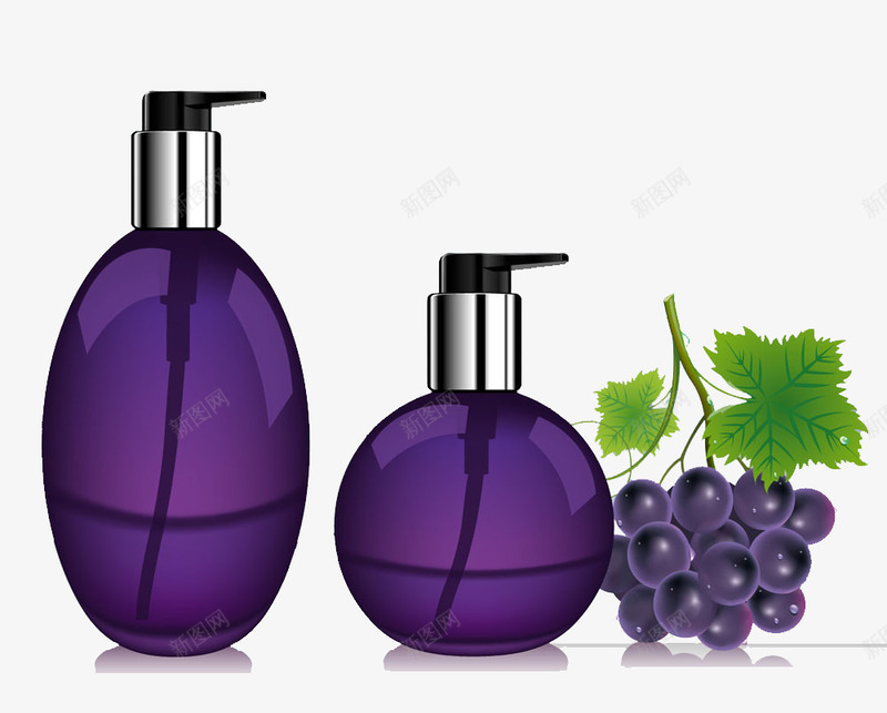 葡萄洗化用品png免抠素材_88icon https://88icon.com 天然 植物 水果