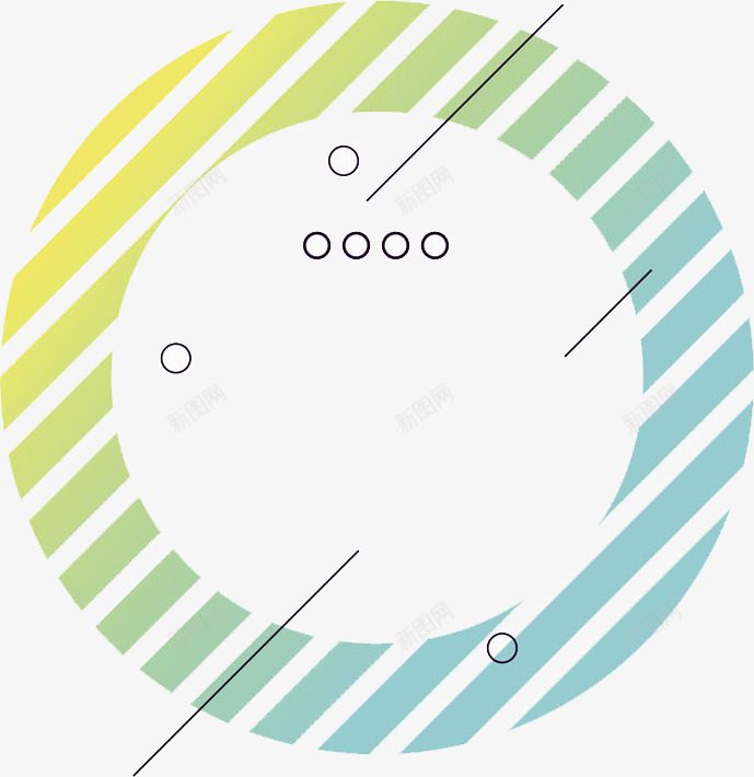 渐变条纹圆环装饰图png免抠素材_88icon https://88icon.com 创意 图案 圆环 条纹 渐变 装饰 间隔 黄绿色