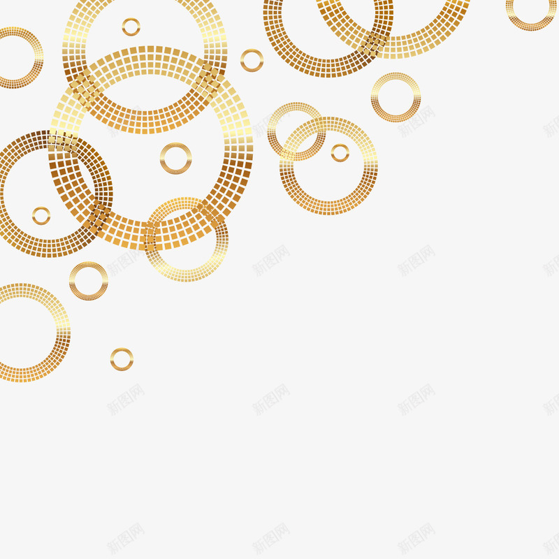 金色圆环矢量图ai免抠素材_88icon https://88icon.com 圆环 圆环装饰图案 矢量圆环 金色圆环 矢量图