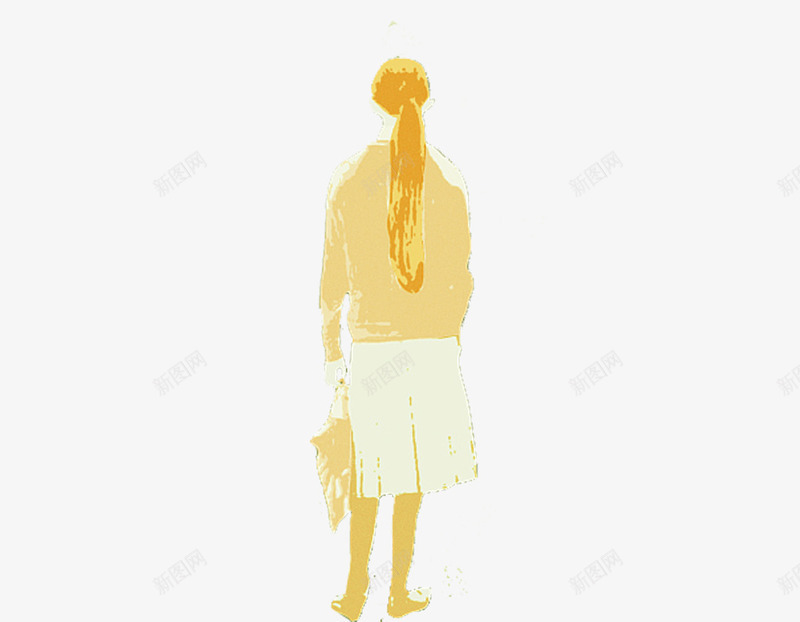 手绘女孩独自一人背影png免抠素材_88icon https://88icon.com 一个人 一个人的背影 孤单 孤单背影 手绘女孩 背影