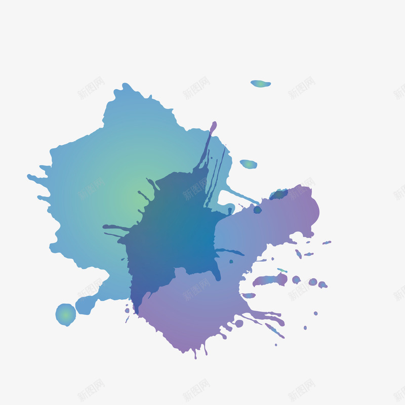 泼墨唯美彩墨矢量图eps免抠素材_88icon https://88icon.com 唯美彩墨 图案 墨水 彩色 泼墨 矢量图