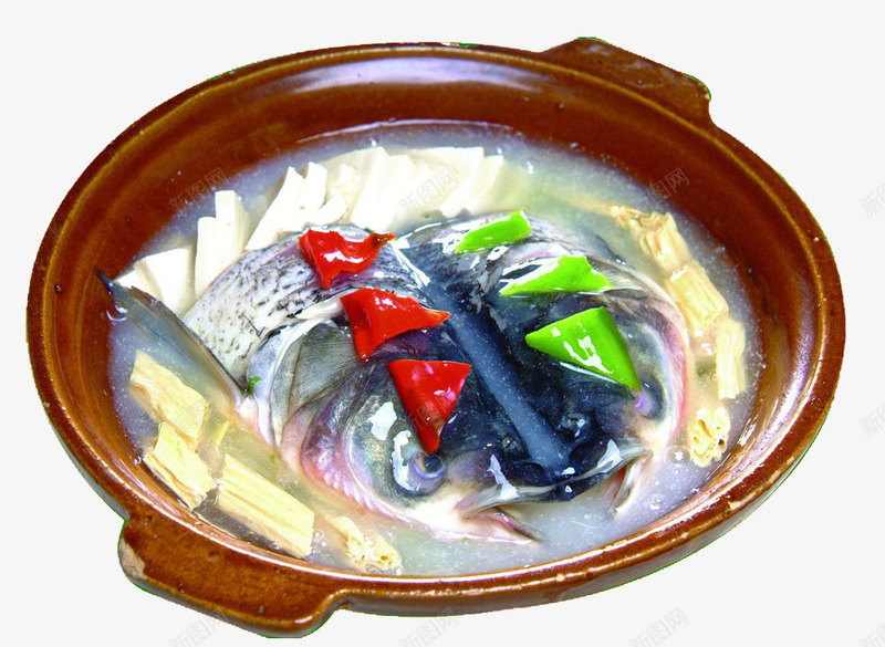 鱼头豆腐汤png免抠素材_88icon https://88icon.com 油豆腐 砂锅 美味 豆腐汤 鱼头