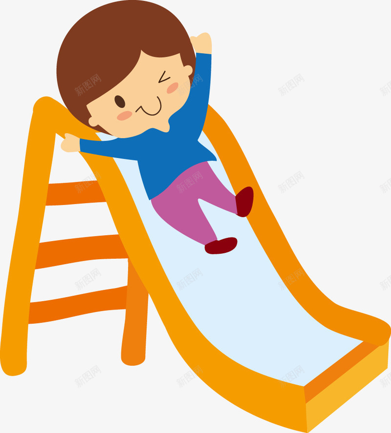 小孩开心的笑png免抠素材_88icon https://88icon.com 小孩笑 开心的小 手绘小孩笑 溜滑梯 玩滑梯开心的笑 玩的开心的小孩