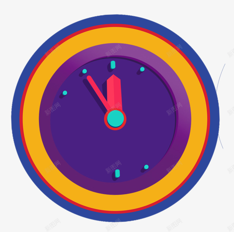 促销挂钟png免抠素材_88icon https://88icon.com 101 促销PNG 卡通手绘 卡通挂钟 国庆节 立时抢购