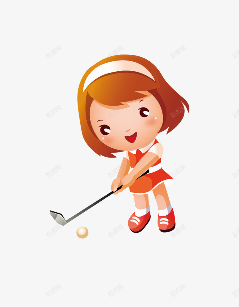 打高尔夫球的小女孩png免抠素材_88icon https://88icon.com 小女孩 小孩 球类 高尔夫