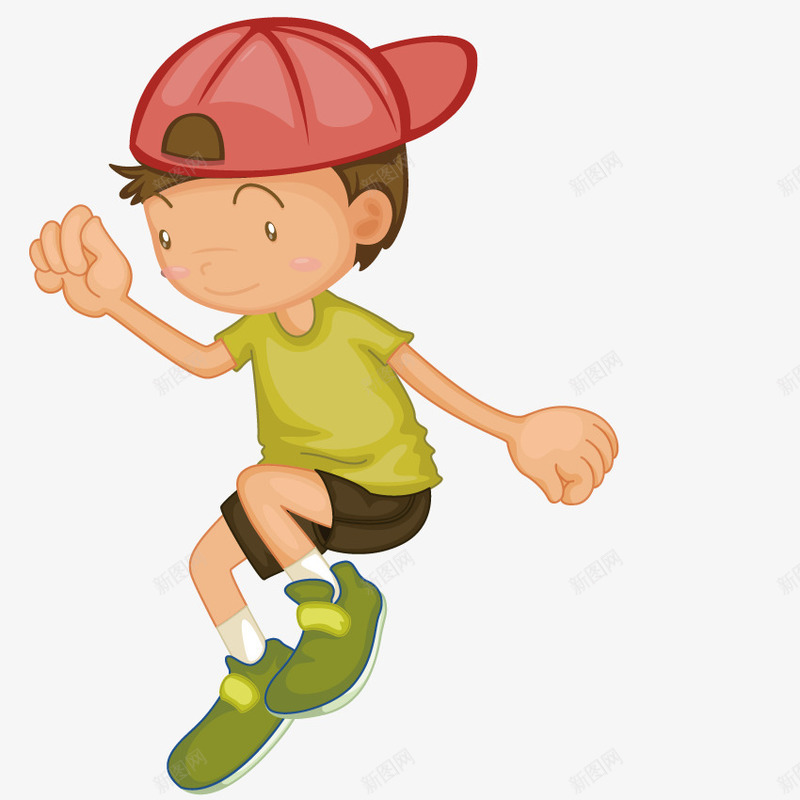 活泼小孩png免抠素材_88icon https://88icon.com 人物 体育 儿童 姿势 孩子 运动 锻炼