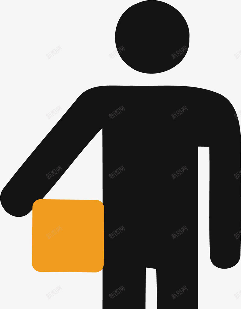 闪送黑衣人png免抠素材_88icon https://88icon.com 快递 快速运送 运输 闪电运送 闪送 黑衣人