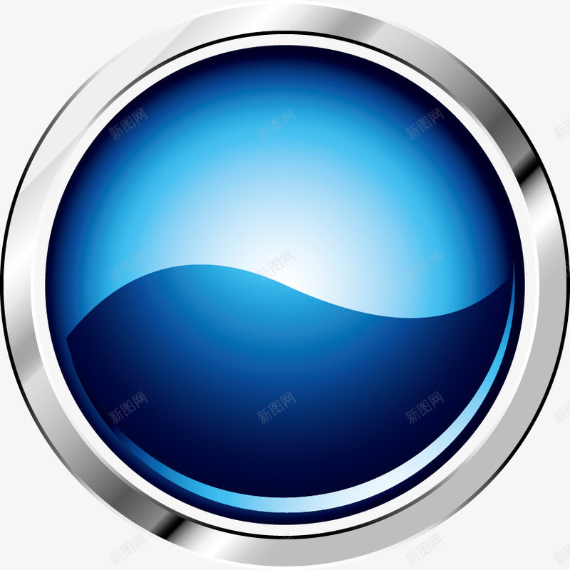 水晶质感按钮矢量图ai免抠素材_88icon https://88icon.com 按钮 水晶质感 矢量图