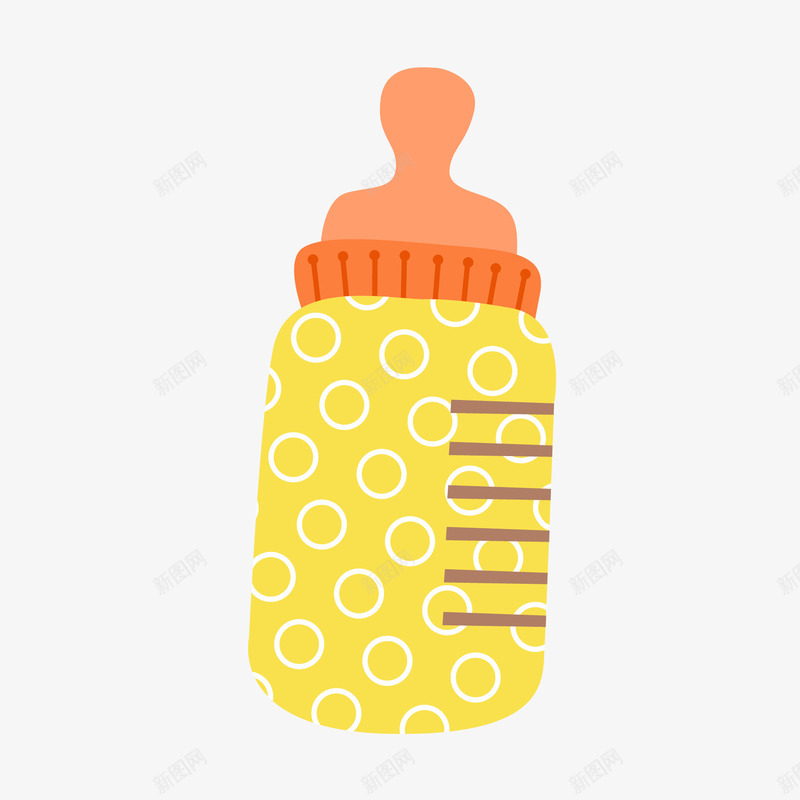 婴儿用品矢量图ai免抠素材_88icon https://88icon.com 奶瓶 婴儿 母婴 用品 矢量图