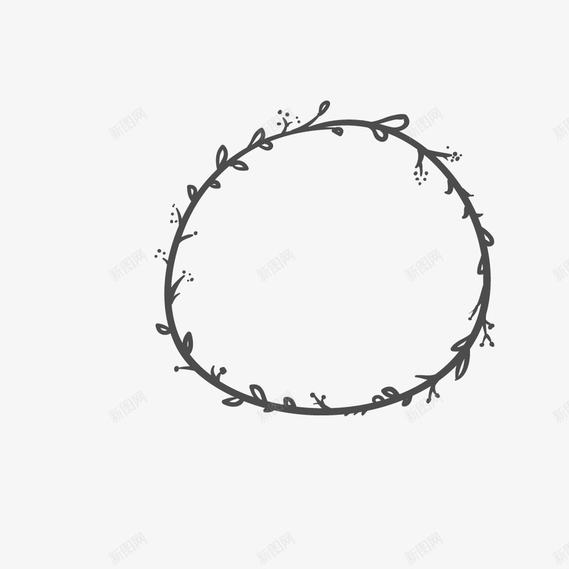 手绘插画圆盘装饰png免抠素材_88icon https://88icon.com 唯美 圆环 手绘 手绘花环免费下载 插画装饰 森系 花环 草环