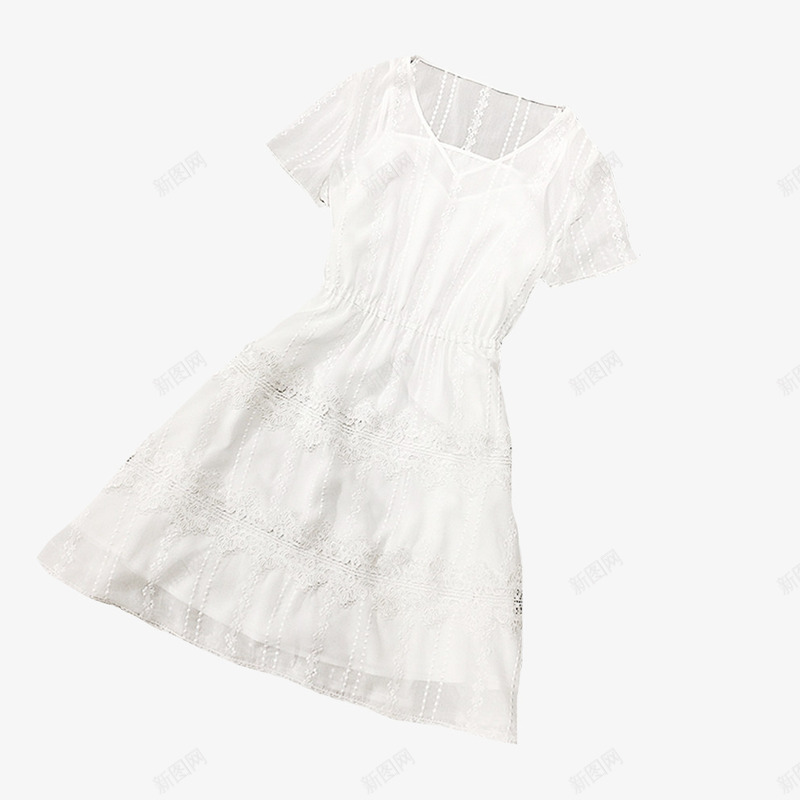 实物棉纱质感连衣裙png免抠素材_88icon https://88icon.com 女装 棉纱 棉纱质感 纯白色 舒适 过膝裙 连衣裙