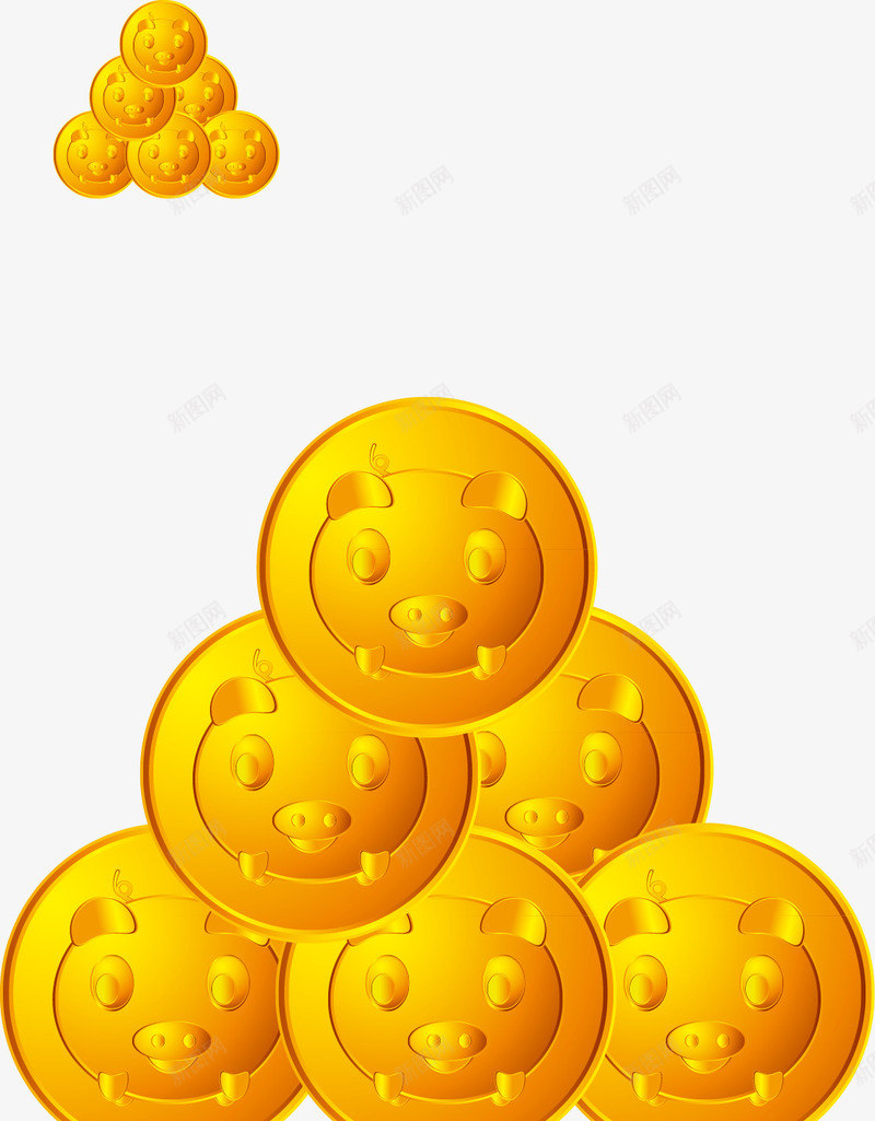 过年发财元素2017png免抠素材_88icon https://88icon.com 元素 发财 过年 金钱