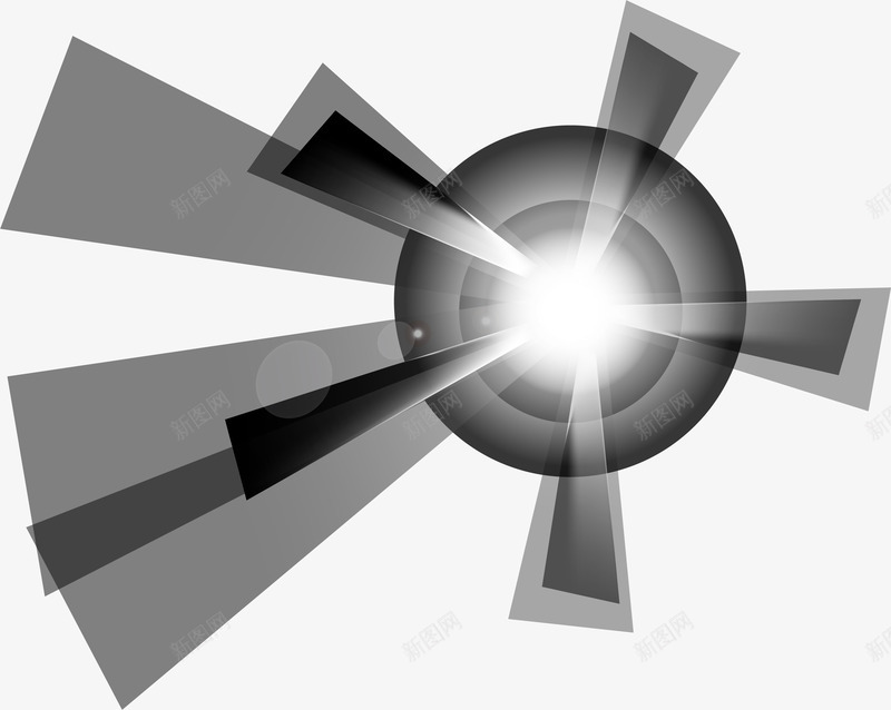 灰色光芒光束png免抠素材_88icon https://88icon.com 光束 光芒 光辉 免抠PNG 梦幻 清新 灰色 闪耀