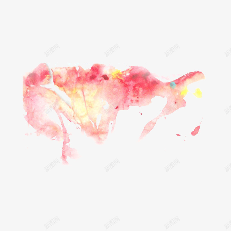 水彩泼墨png免抠素材_88icon https://88icon.com 底纹 粉色 背景