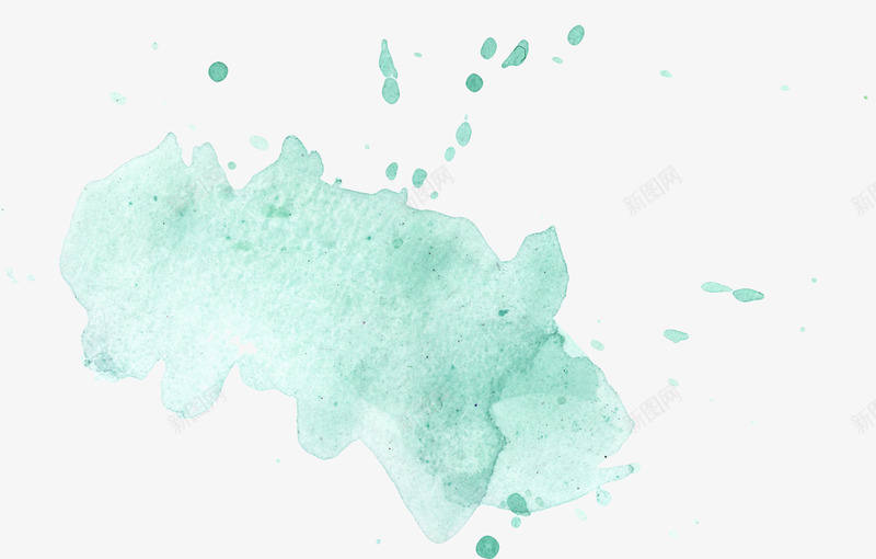 水彩手绘泼墨png免抠素材_88icon https://88icon.com 手绘 水彩 泼墨