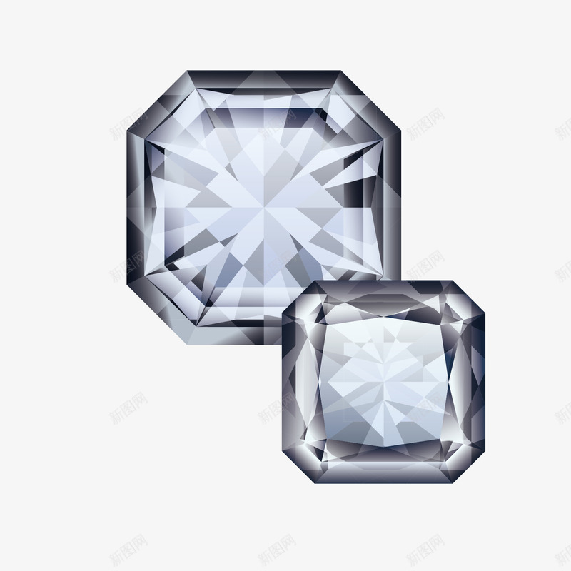 方形水晶矢量图eps免抠素材_88icon https://88icon.com 图案 方形 水晶 水晶分割 钻石 矢量图