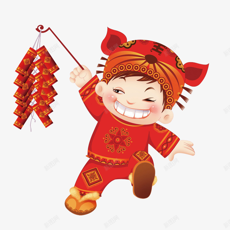 过节点鞭炮手绘png免抠素材_88icon https://88icon.com 喜庆 活动 过年 过节 鞭炮