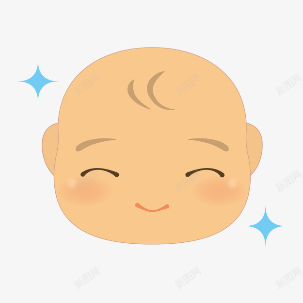 卡通笑脸婴儿png免抠素材_88icon https://88icon.com 卡通婴儿 可爱婴儿 婴儿头像 笑脸婴儿