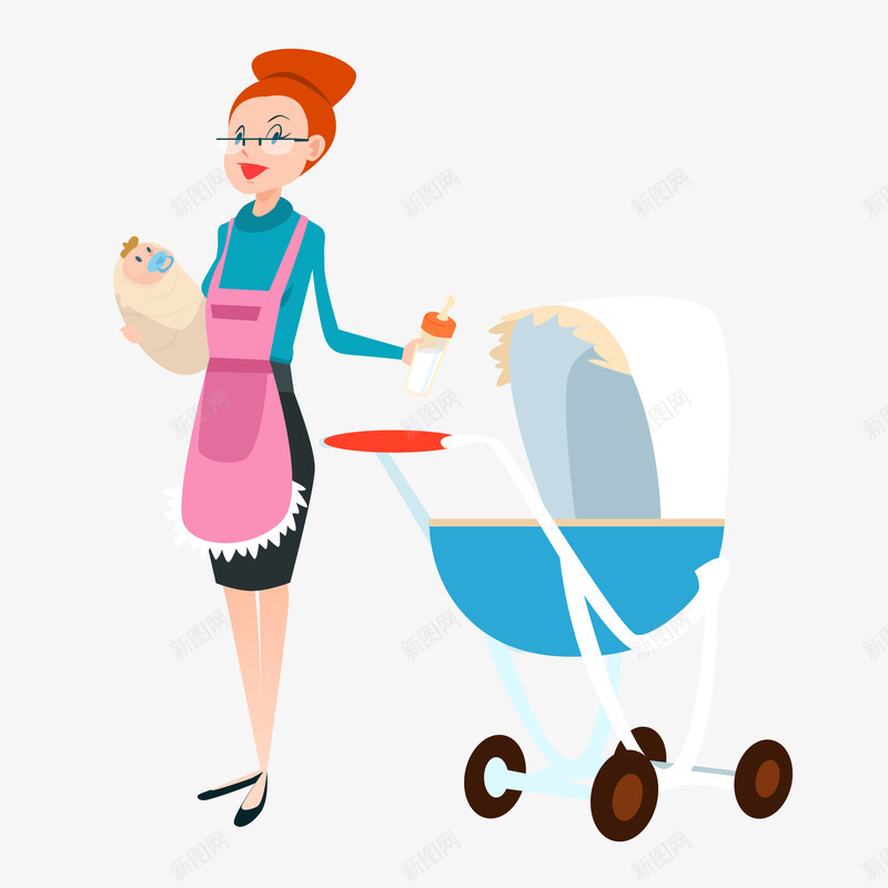 卡通保姆带小孩婴儿矢量图ai免抠素材_88icon https://88icon.com 保姆 保姆卡通 卡通婴儿 卡通小孩 卡通矢量 婴儿卡通 矢量卡通 矢量图