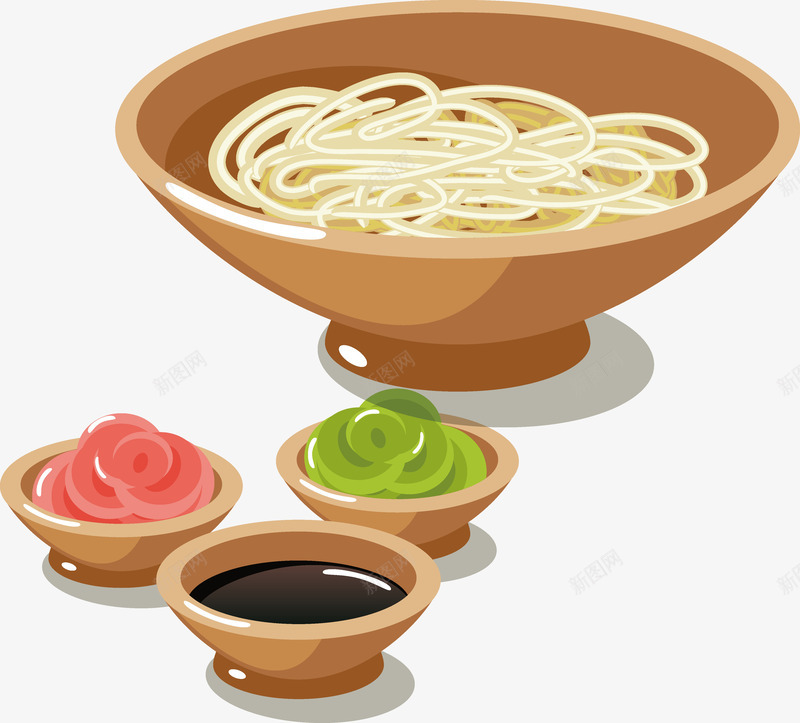 手绘美味海鲜板面矢量图ai免抠素材_88icon https://88icon.com 三文鱼 三文鱼寿司 三文鱼手卷 大虾 奶酪 寿司 手绘海鲜板面 料理 海苔 热狗 美食 面包 鱼籽 矢量图
