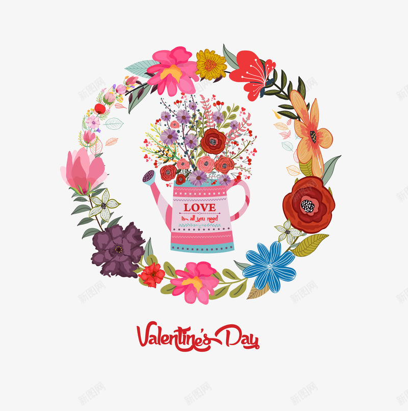 花卉圆环png免抠素材_88icon https://88icon.com 卡通花卉 圆环 手绘花卉 盆栽花卉卡通 矢量卡通花卉 矢量花卉 花卉 花卉素材