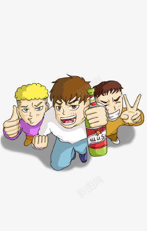 卡通小朋友png免抠素材_88icon https://88icon.com 人物 人物插画 兄弟 卡通人物 好兄弟 小孩 插画 男孩