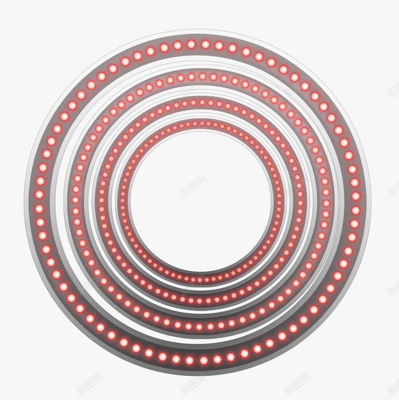 圆环彩灯png免抠素材_88icon https://88icon.com 圆环 彩灯 霓虹灯