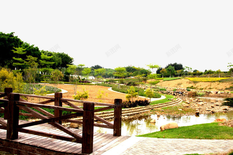 园区春来早摄影png免抠素材_88icon https://88icon.com 园林建筑 建筑园林 摄影 旅游 栈桥 生态 碧水 绿地