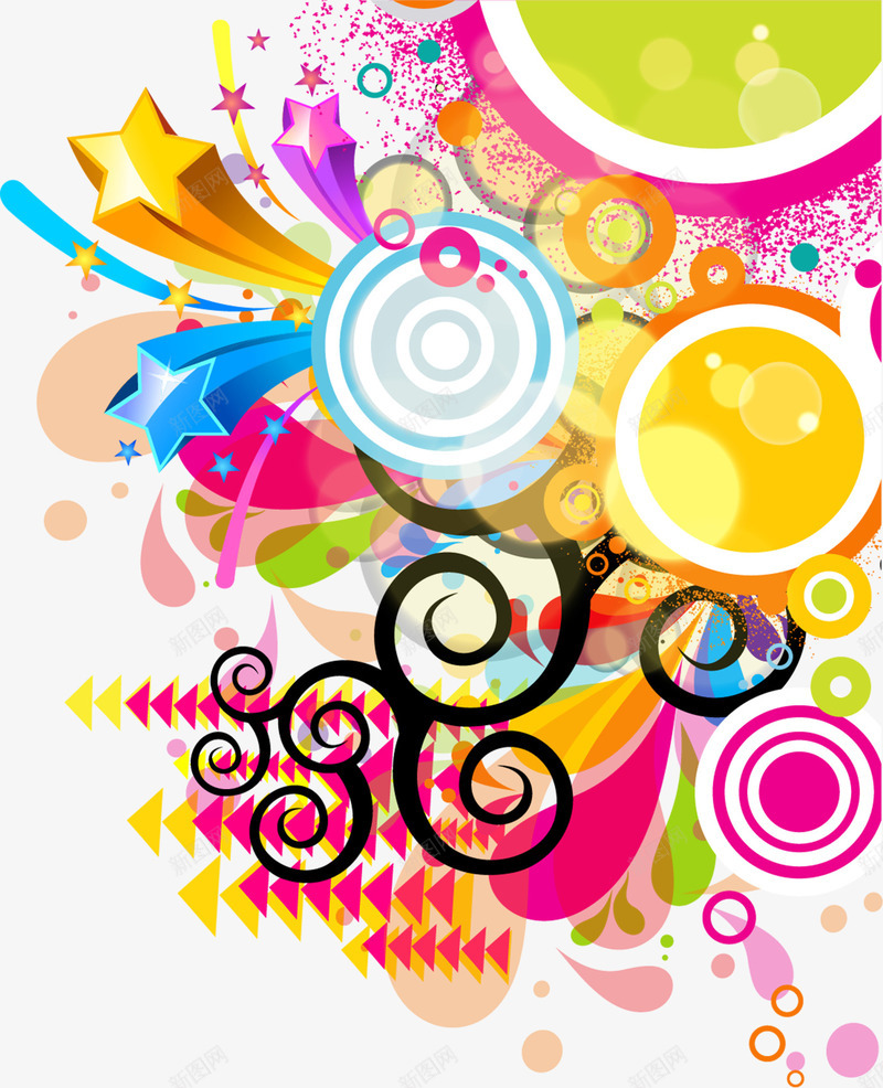 动感圆环png免抠素材_88icon https://88icon.com 动感 圆环 彩色