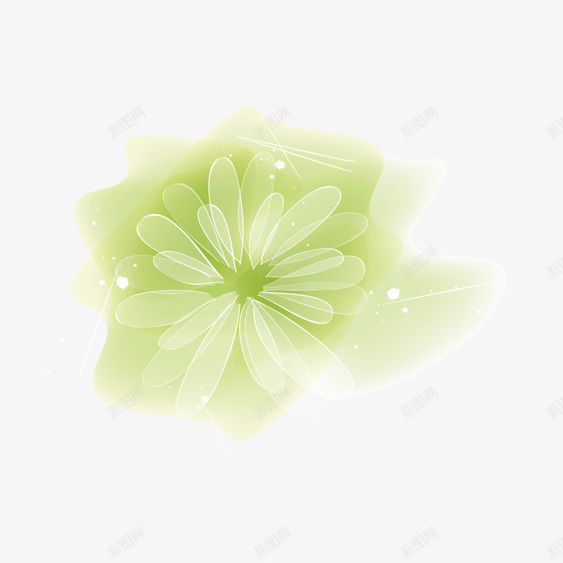 潮流时尚不规则元素png免抠素材_88icon https://88icon.com 春天 椭圆 绿色