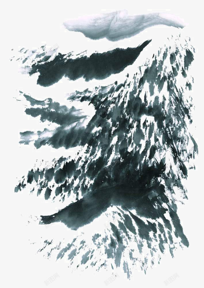 山石画png免抠素材_88icon https://88icon.com 国画山石 山石画法 水墨山石 泼墨山石 芥子园画谱