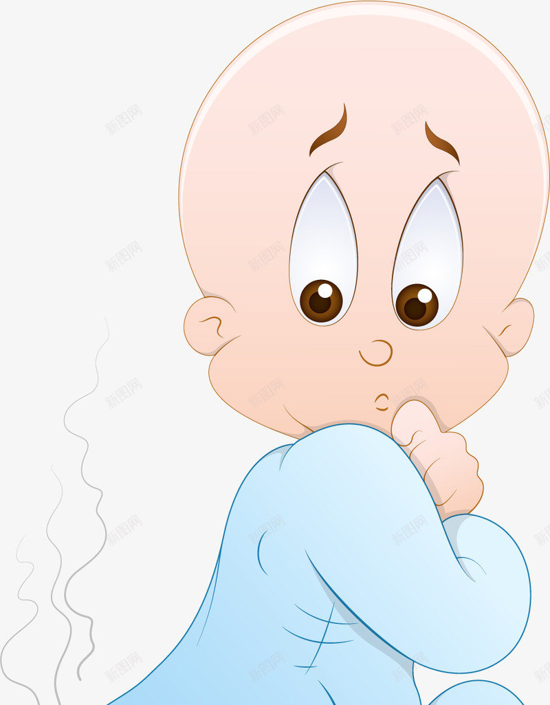 拉臭臭的卡通婴儿png免抠素材_88icon https://88icon.com 一撮头发 卡通手绘 婴儿卡通 婴儿日常 尴尬 拉臭臭 蓝色睡衣
