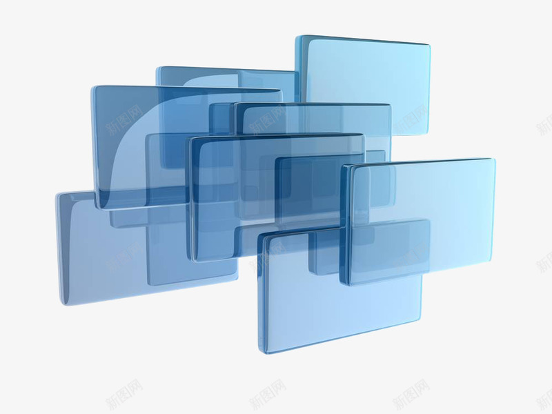 几何蓝色立体墙png免抠素材_88icon https://88icon.com 几何 几何线条 正方体 正方体线条 正方形 水晶墙 线条 蓝色 透明