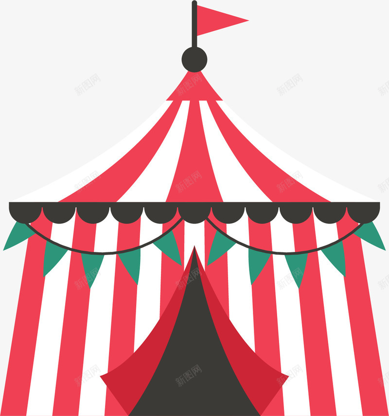 卡通帐篷png免抠素材_88icon https://88icon.com 创意圣诞节 可爱帐篷 圣诞节插画 条纹帐篷 红色帐篷 红色旗子