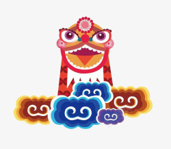 狮子祥云png图片下载 狮子祥云素材