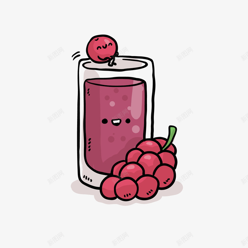 紫色卡通葡萄果汁矢量图ai免抠素材_88icon https://88icon.com 卡通 卡通果汁 果汁 紫色 葡萄 葡萄果汁 矢量图