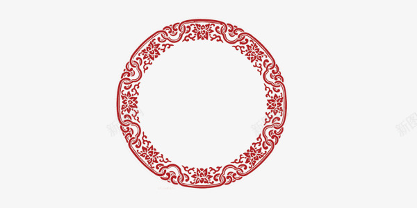 中国风传统民俗剪纸圆环png免抠素材_88icon https://88icon.com 中国风 剪纸 圆环
