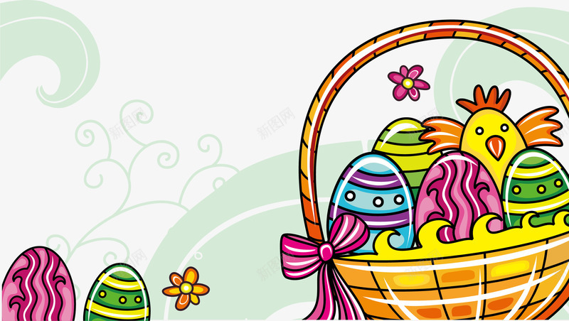 编织篮子背景插图png免抠素材_88icon https://88icon.com eps格式 卡片 卡通 可爱 底纹背景 插图 潮流 背景插图 花纹