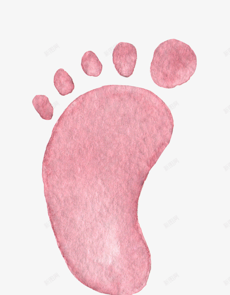 小脚丫png免抠素材_88icon https://88icon.com 婴儿脚 水彩脚丫 粉色