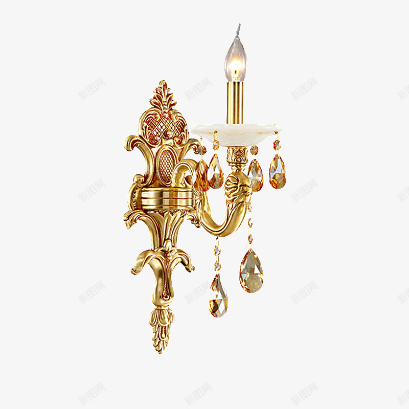 水晶壁灯客厅壁灯餐厅卧室书房灯psd免抠素材_88icon https://88icon.com 全铜 复古壁灯 欧式 白色壁灯 简约 美式