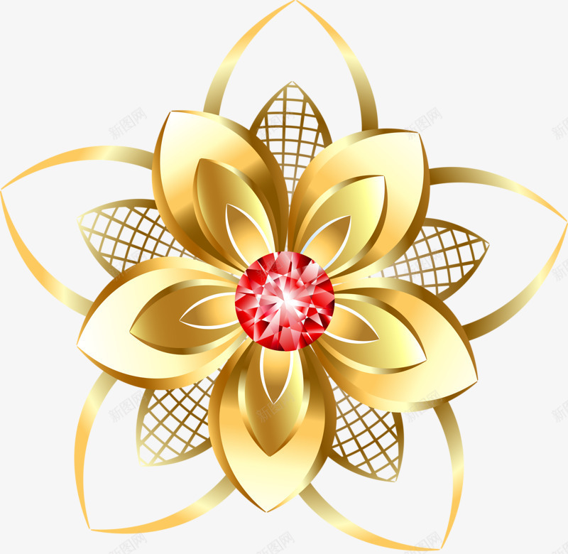 装饰图案png免抠素材_88icon https://88icon.com 梦幻 水晶 花朵