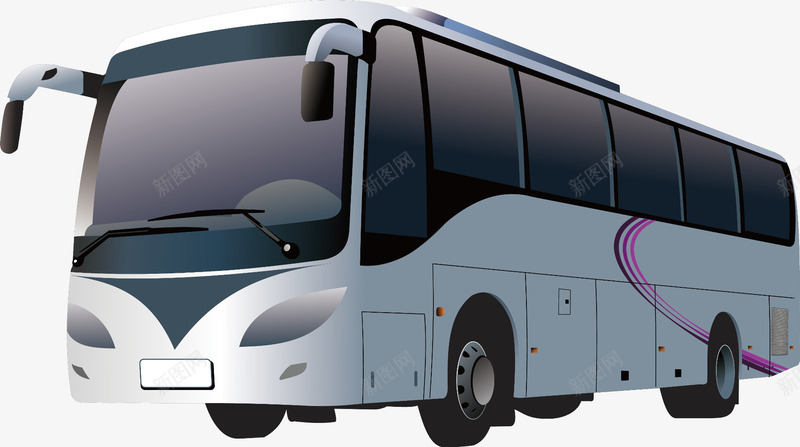 逼真的大巴车png免抠素材_88icon https://88icon.com 交通工具 写实 卡通手绘 拟物化 质感