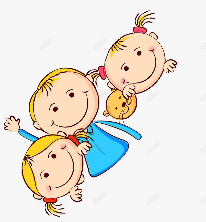 卡通小孩子装饰图案png免抠素材_88icon https://88icon.com 免抠PNG 卡通 小孩子 装饰图案
