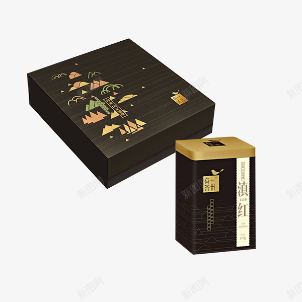 滇红茶包元素png免抠素材_88icon https://88icon.com 彩绘 正规 高端