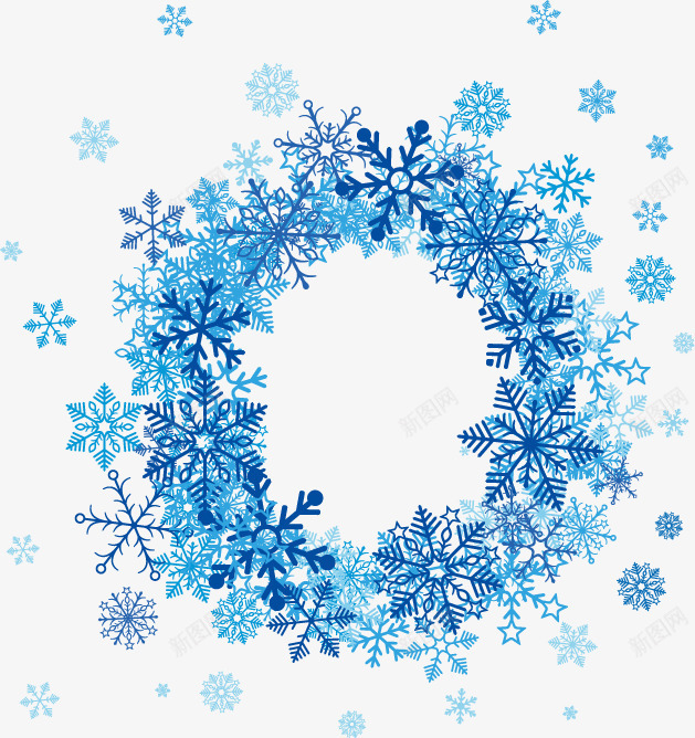 精美雪花圆环png免抠素材_88icon https://88icon.com 圆环 精美 雪花