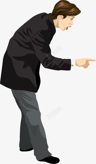 惊讶的男人png免抠素材_88icon https://88icon.com 惊讶 手指 手绘 男人