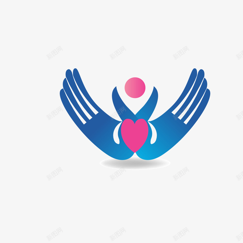 卡通扁平化医院标矢量图eps免抠素材_88icon https://88icon.com 医院标 医院标png 卡通医疗标志 扁平化医疗 手势 生物医药 矢量医院标装饰 矢量图